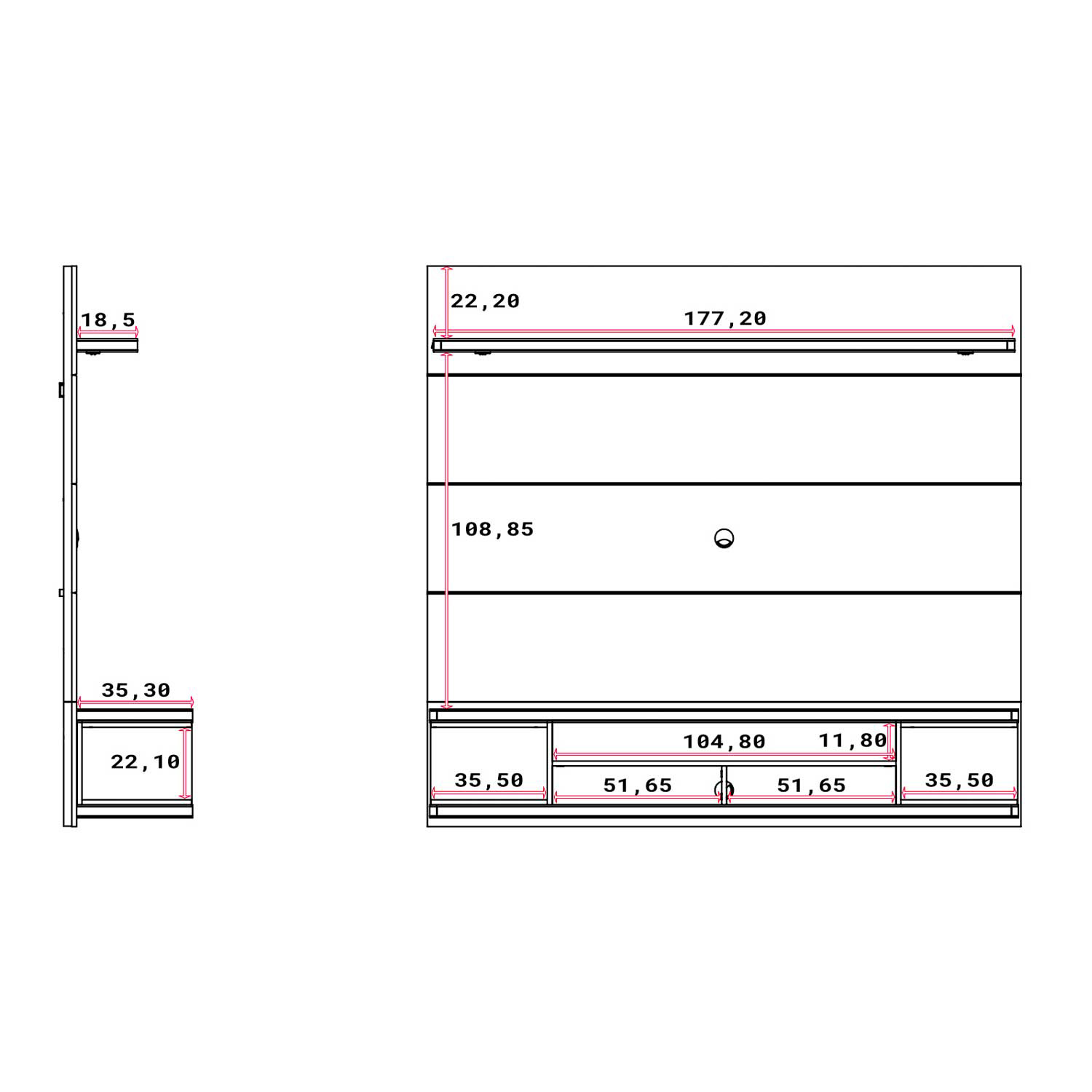 Схема для ТВ стеллаж HOME AXEL 1.8 PA26352